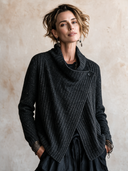 Women's Vintage Ribbed Knit Single-Button Cardigan ZMZ2229I3SWL