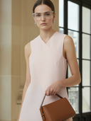 Women's Premium Old-money Style Cotton Blend Sleeveless Vest And Elastic Waist Bermuda Shorts Set ZMZ1411B9K