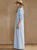 Women's Premium Minimalist Pure Cotton Maxi Dress ZMZ2807A6K