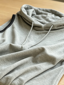 Women's Fashionable Sporty-Style Light Gray Sleeveless Hooded Mini Dress ZMZ2053E9SWL