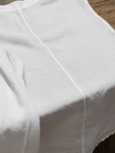 Women's Classic "Old Money" Style Skin-Friendly Cotton-Linen Three-Quarter Sleeve Top ZMZ0516F3SWL