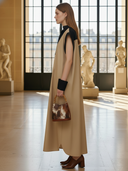 Women's Minimalist Commuter Sleeveless Cotton Loose Maxi Dress ZMZ2453B2K