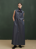 Women's Premium Minimalist Cotton And Linen Sleeveless Maxi Dress ZMZ0281B5K