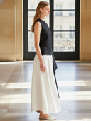 Women's High-end Old-money Style Pure Cotton Vest And Skirt Set ZMZ1438B0K