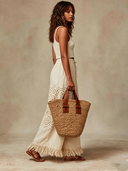 Women's Casual Patchwork Lace Wide-leg Trousers ZMZ2869D5XT