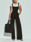 Women's Solid-Color High-Waisted Jumpsuit ZMZ0728E5XT
