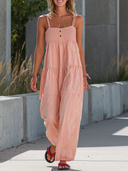Women's Casual Retro Washed Suspender Jumpsuit ZMZ0981E6XT