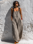 Women's Casual Loose Cotton Pocket Overalls ZMZ2164E2XT