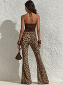 Women's Fashion Leopard Print Trousers And Top Two-Piece Set ZMZ1947E1XT