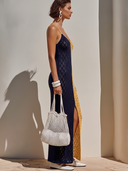 Women's Vacation-Style Sexy — Featuring Open-Knit Cutouts And Contrast-Color Spaghetti Straps Slim-Fit Maxi Dress ZMZ2350E5ZYY