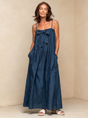 Women's Casual Solid-Color Loose-Fit Cotton Maxi Slip Dress ZMZ2980E1XT