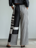 Women's Casual Retro Cotton-Linen Printed Loose Wide-Leg Pants ZMZ2896E4ZYY