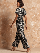 Women's Vacation Casual Printed V-neck Jumpsuit ZMZ0122F0XT