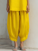 Women's Bohemian Ethnic Linen-Cotton Floral Embroidered Stand Collar Sleeveless Tunic & Harem Pants Co-ord Set ZMZ0148F1YZH