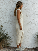 Women's Solid Color Casual Pocket Pullover Jumpsuit ZMZ0272F5XT