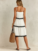 Women's Vacation Color-Block Spaghetti Strap Mini Dress ZMZ0246F5XT