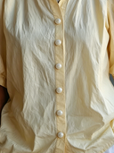 Women's Cotton Bubble Short-sleeved Stand Collar Solid Color Shirt ZMZ0437F5XT