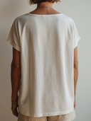 Women's Casual Vintage Cotton-Linen Crew Neck Short-Sleeve T-Shirt ZMZ0531F8ZYY