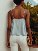 Women's Washed Denim Loose-fitting Tank Top ZMZ0807F5XT