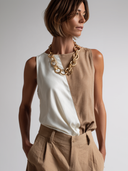 Women's Color-Block Sleeveless Crew-Neck Top ZMZ1049F9XT