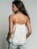 Women's Retro Casual Cotton Linen Lace Patchwork Sleeveless Tank Top ZMZ1005F6ZJY