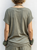 Women's Retro Casual Cotton Washed Short-Sleeve T-Shirt ZMZ1045F7ZJY