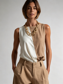 Women's Color-Block Sleeveless Crew-Neck Top ZMZ1049F9XT