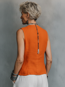 Women's Casual Vintage Cotton-Linen Single-Breasted Vest ZMZ1658F0ZYY