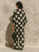 Women's Casual Polka-Dot Print T-Shirt And Pants Two-Piece Set ZMZ1678F6XT