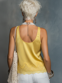 Women's Casual Retro Satin-Hem Lace-Trim U-Neck Tank Top ZMZ1638F9ZYY
