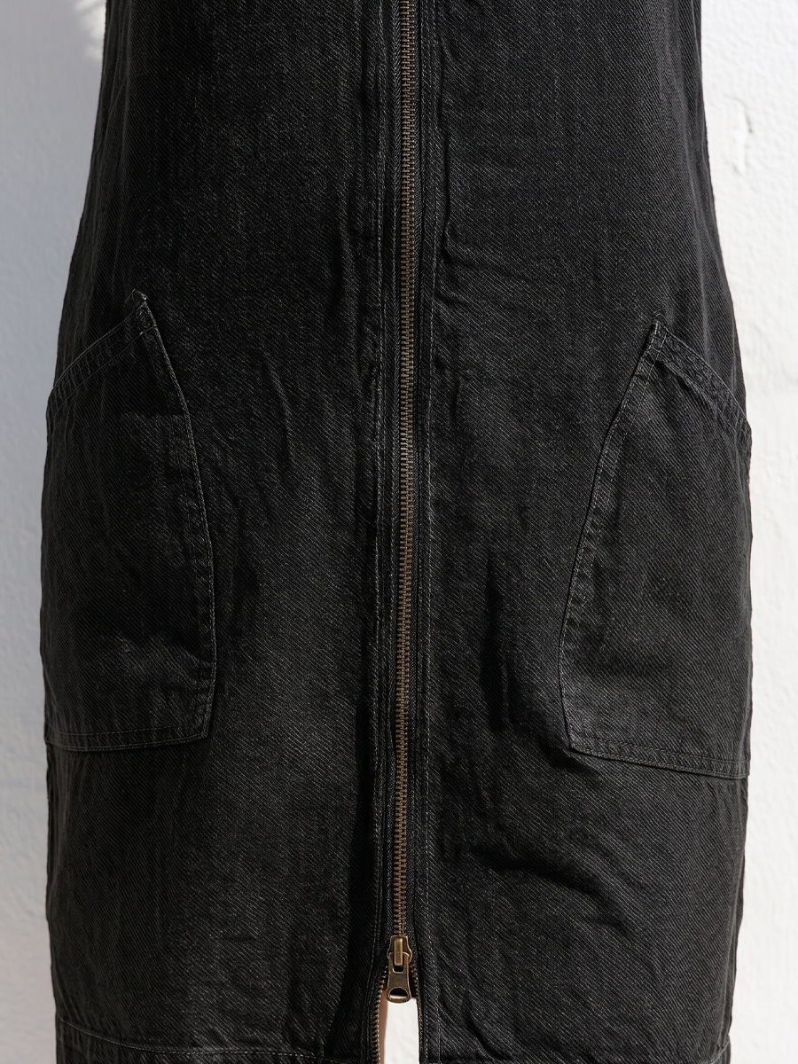 black denim dress zipper front Buy SCAMP & DUDE Black Denim Zip Front Midi Tiered Dress from Next USA