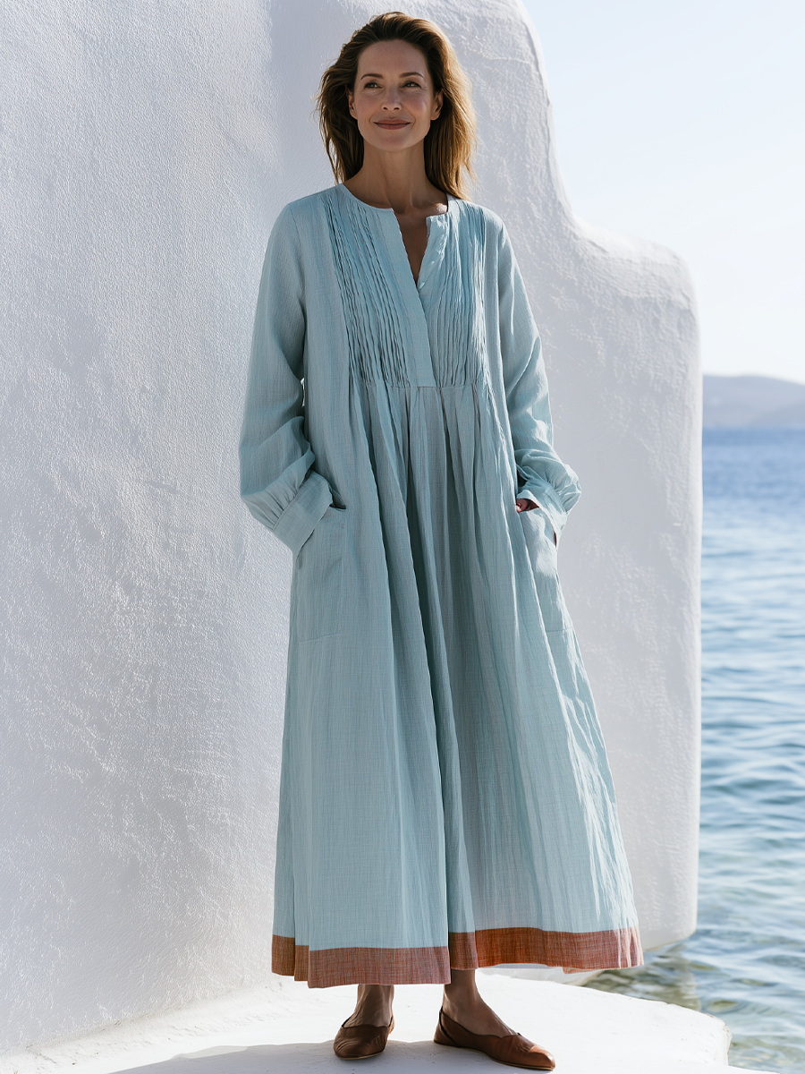 caftan dress cotton Lavender Kaftan Maxi for Women Boho Beach Cover up Minimalist Cotton Long Dress V-neck Resort Wear Modest Tunic Frequently Asked Questions Is this kaftan genuinely hand Cotton Caftan Dress - Luxurious