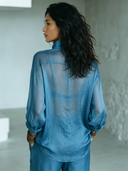 Women's Retro Casual Button-Up Long-Sleeve Shirt ZMZ0144G1ZJY