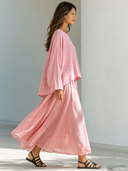 Women's Retro Casual Cotton Long-Sleeved T-Shirt And Skirt Set ZMZ0172G7ZJY
