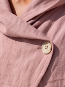 Women Premium Cotton Linen Wrap Blouse Hooded Cowl Neck Short Sleeve Asymmetric Hem Loose Casual Vacation Top ZMZ0781G0YZH