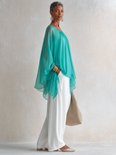 Women's Vintage-Style Mint Green Tencel Top And Pants Set ZMZ0986G0SWL