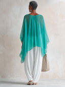 Women's Vintage-Style Mint Green Tencel Top And Pants Set ZMZ0986G0SWL