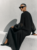 Women's Solid-Color Knit And Pleated Skirt Two-Piece Set ZMZ1524G0XT