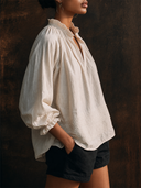 Women's Retro Casual Cotton Linen Wrinkled Long-Sleeved Shirt ZMZ1516G4ZJY