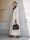 Women's Classic Premium Cotton Long-Sleeve Trench-Style Maxi Dress ZMZ1447G4SWL