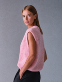 Women's Retro Casual Crew Neck Pullover Vest ZMZ2399G1ZJY