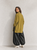 Women's Retro Casual High Neck Long Sleeve Top And Pants Two-Piece Set ZMZ2848G5ZJY