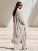Women Premium Linen 2 Piece Set Button Down Shirt High Waist Wide Leg Pants Pocketed Casual Vacation Matching Outfit ZMZ2847G5YZH