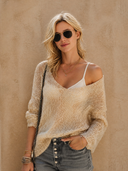 Women's Retro Casual Camisole Pullover Knit Sweater ZMZ3029G5ZJY
