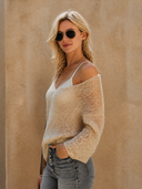 Women's Retro Casual Camisole Pullover Knit Sweater ZMZ3029G5ZJY