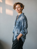 Women's Vintage Casual Cotton-Linen Printed Long-Sleeve Loose Shirt ZMZ3050G2ZYY