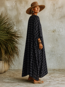 Women's Casual Loose Plaid-Print Maxi Dress ZMZ3083G4XT