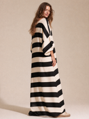 Women's Loose Striped Casual Sporty Maxi Dress ZMZ0412H5XT