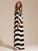 Women's Loose Striped Casual Sporty Maxi Dress ZMZ0412H5XT