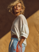 Women's Off-Shoulder Loose-Fit Cropped Knit Sweater ZMZ0622H4XT